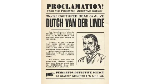 Dutch Wanted Poster