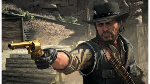 Marston with Golden Gun