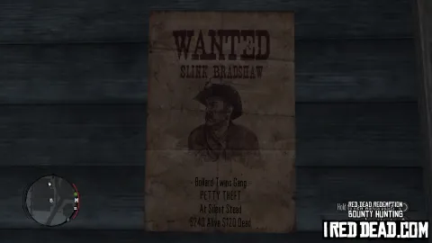 Red Dead Redemption Bounty Hunting Silent Stead