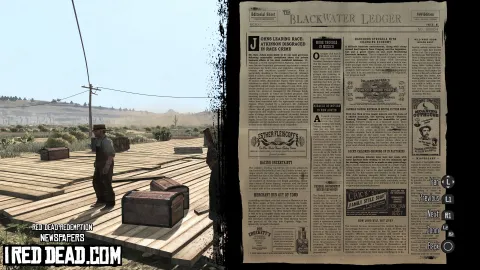 Red Dead Redemption Newspapers Blackwater Ledger No 54