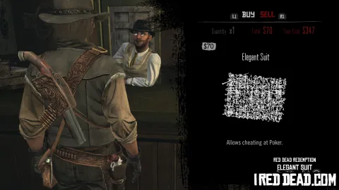Red Dead Redemption Shop Item Elegant Suit