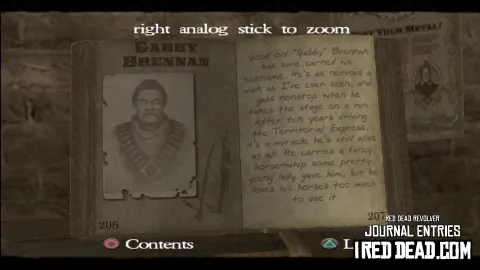 Red Dead Revolver Journal Entry 104 - Gabby Brennan