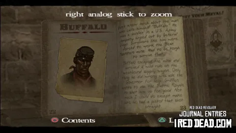 Red Dead Revolver Journal Entry 12 - Buffalo