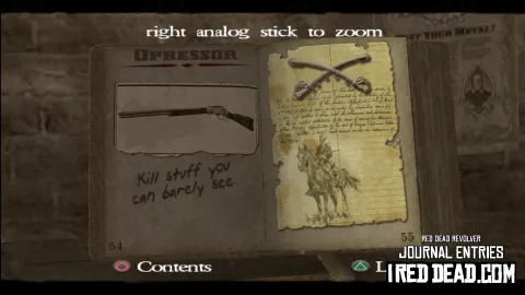 Red Dead Revolver Journal Entry 28 - Oppressor