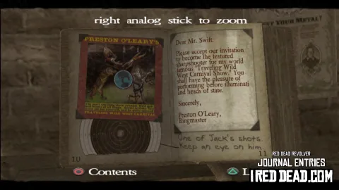 Red Dead Revolver Journal Entry 6 - Jack Swift 2