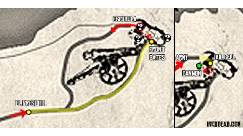 The Gates of El Presidio Map