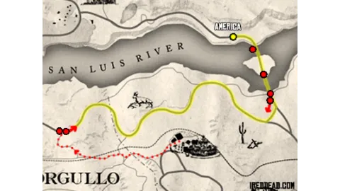 The Mexican Wagon Train Map