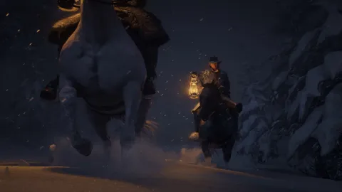 Winter night ride