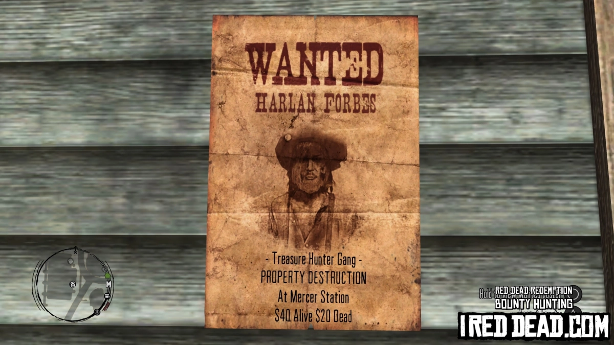 Red Dead Redemption Bounty Hunting Mercer Station