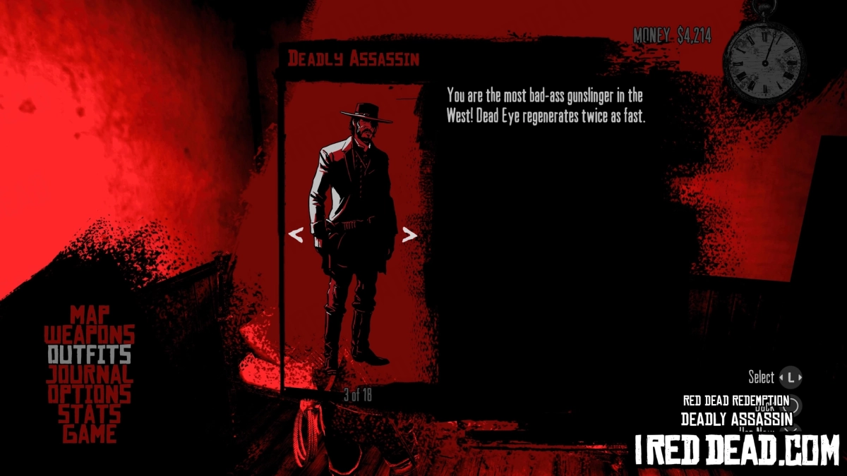 Red Dead Redemption Deadly Assassin Criteria Completed