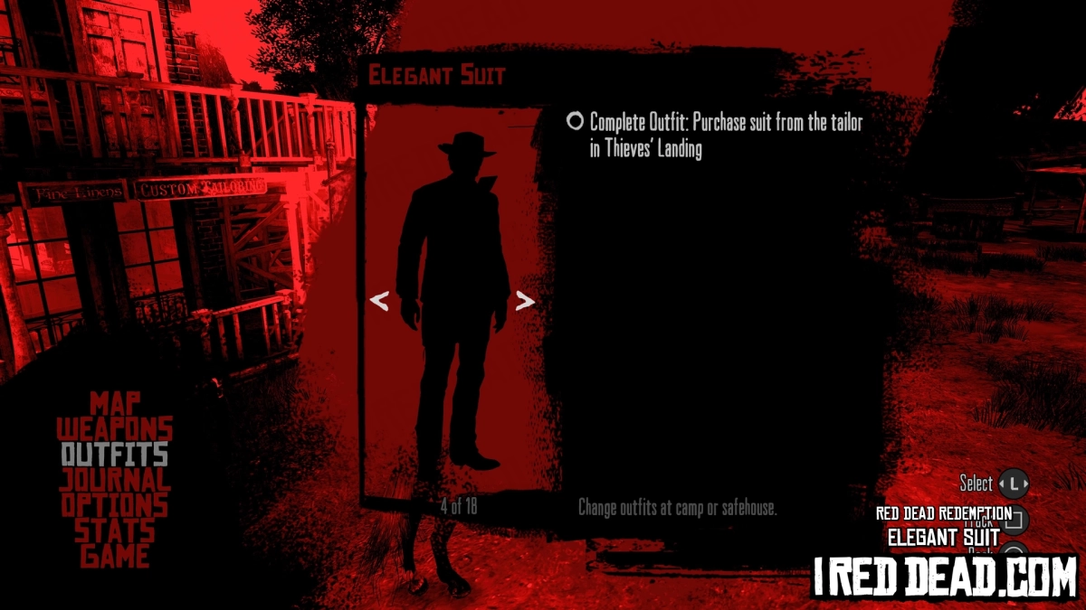 Red Dead Redemption Elegant Suit Criteria