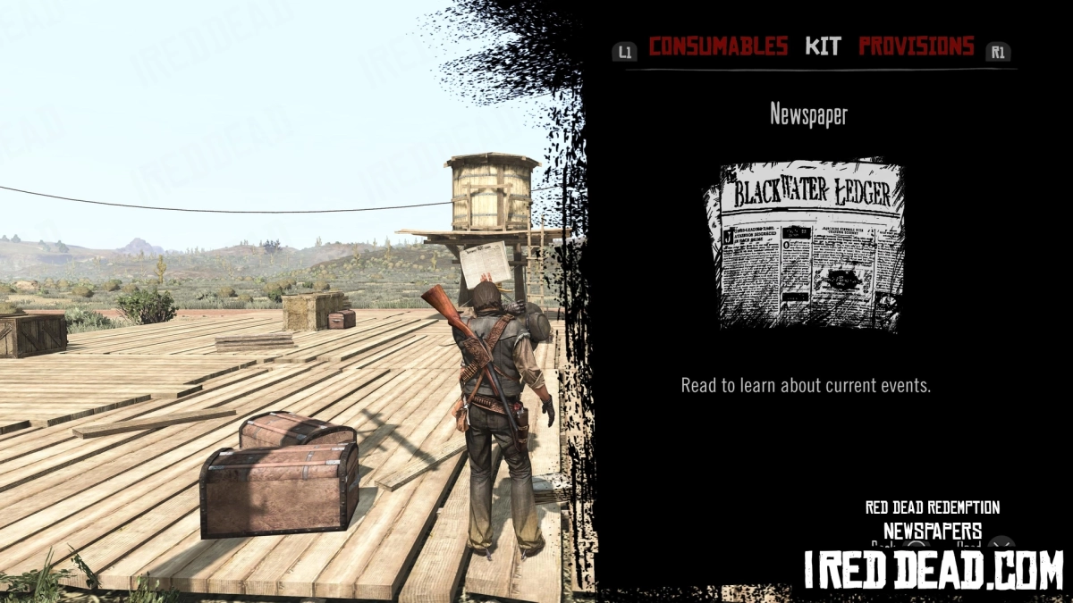 Red Dead Redemption Newspapers Newspaper Item