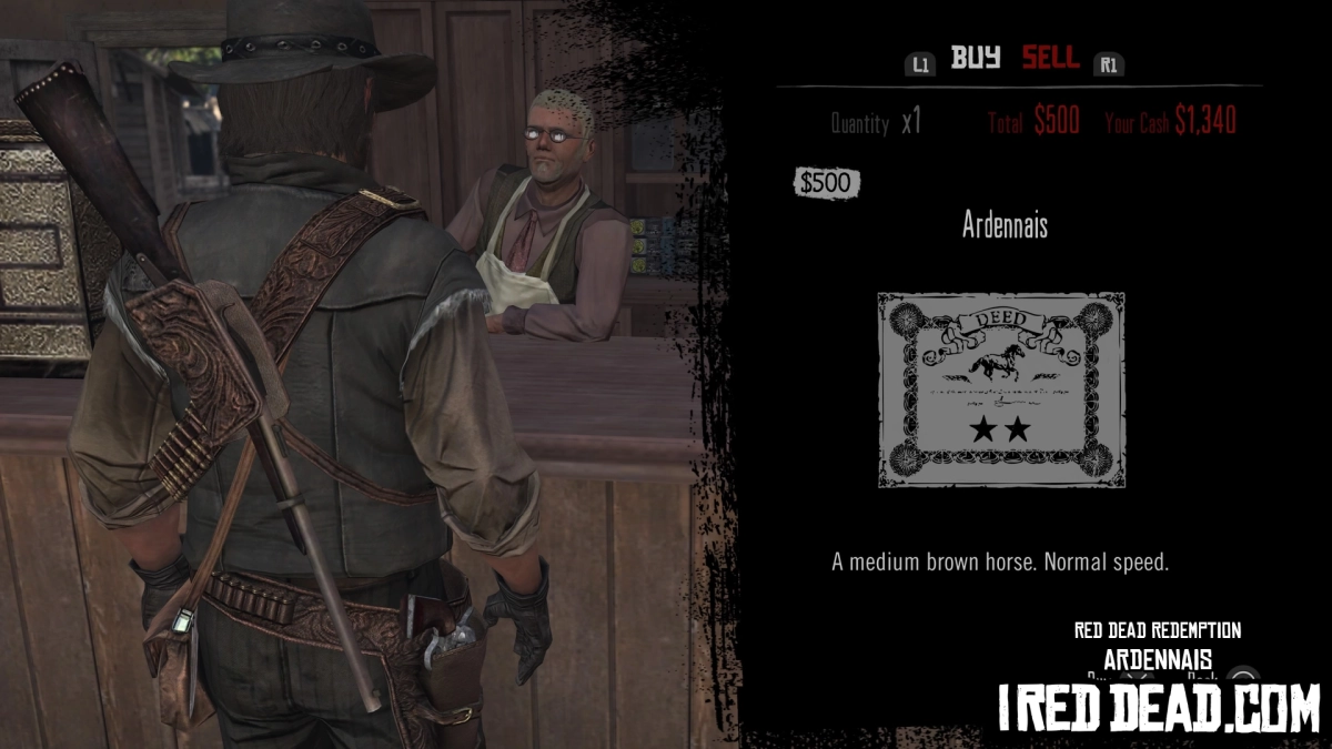 Red Dead Redemption Shop Item Ardennais