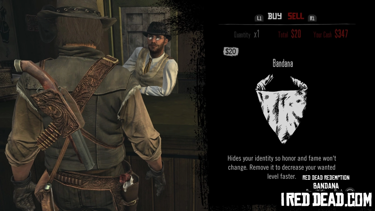 Red Dead Redemption Shop Item Bandana