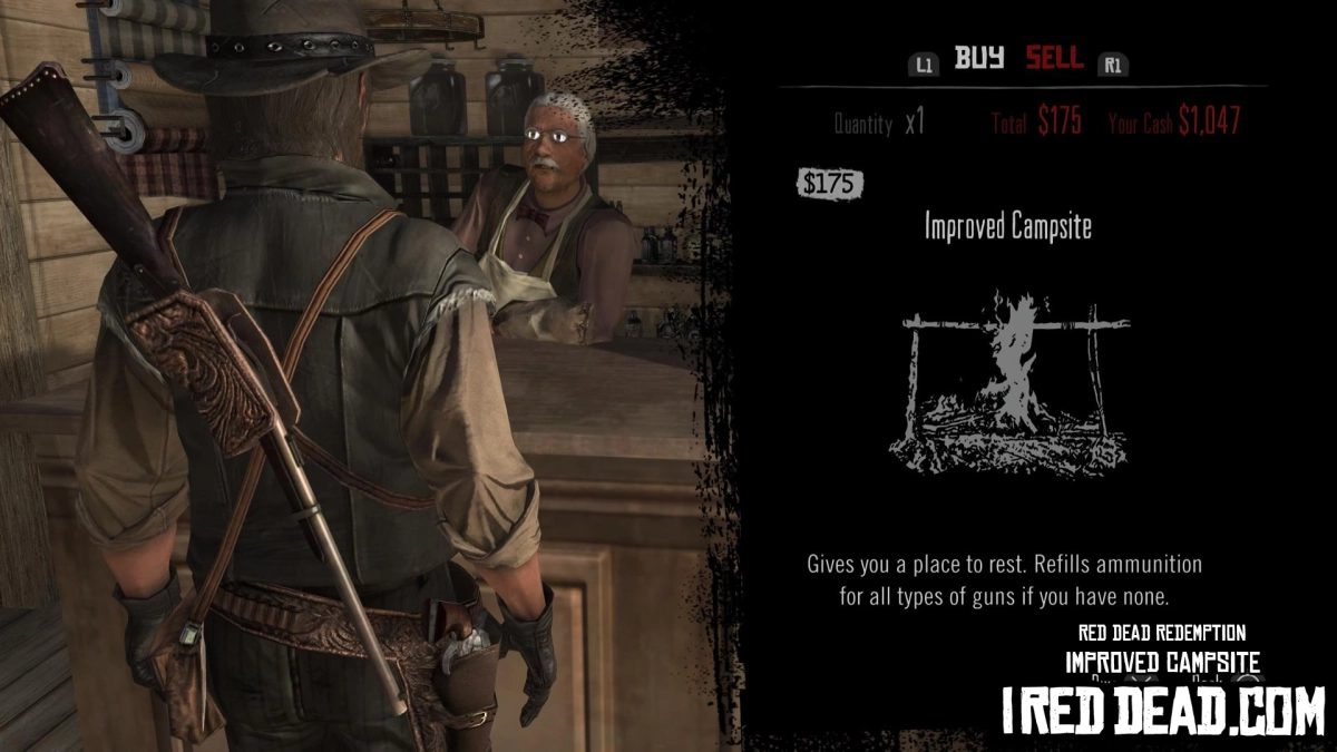 Red Dead Redemption Shop Item Improved Campsite