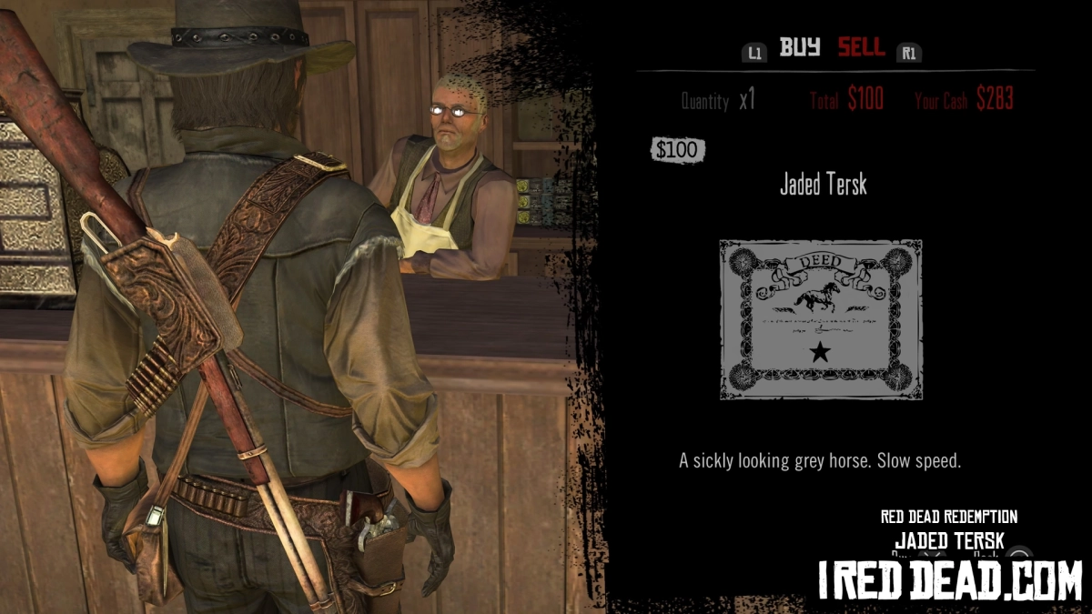 Red Dead Redemption Shop Item Jaded Tersk