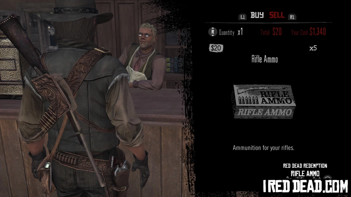 Red Dead Redemption Shop Item Rifle Ammo