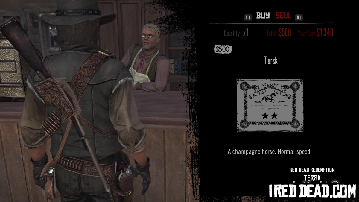 Red Dead Redemption Shop Item Tersk