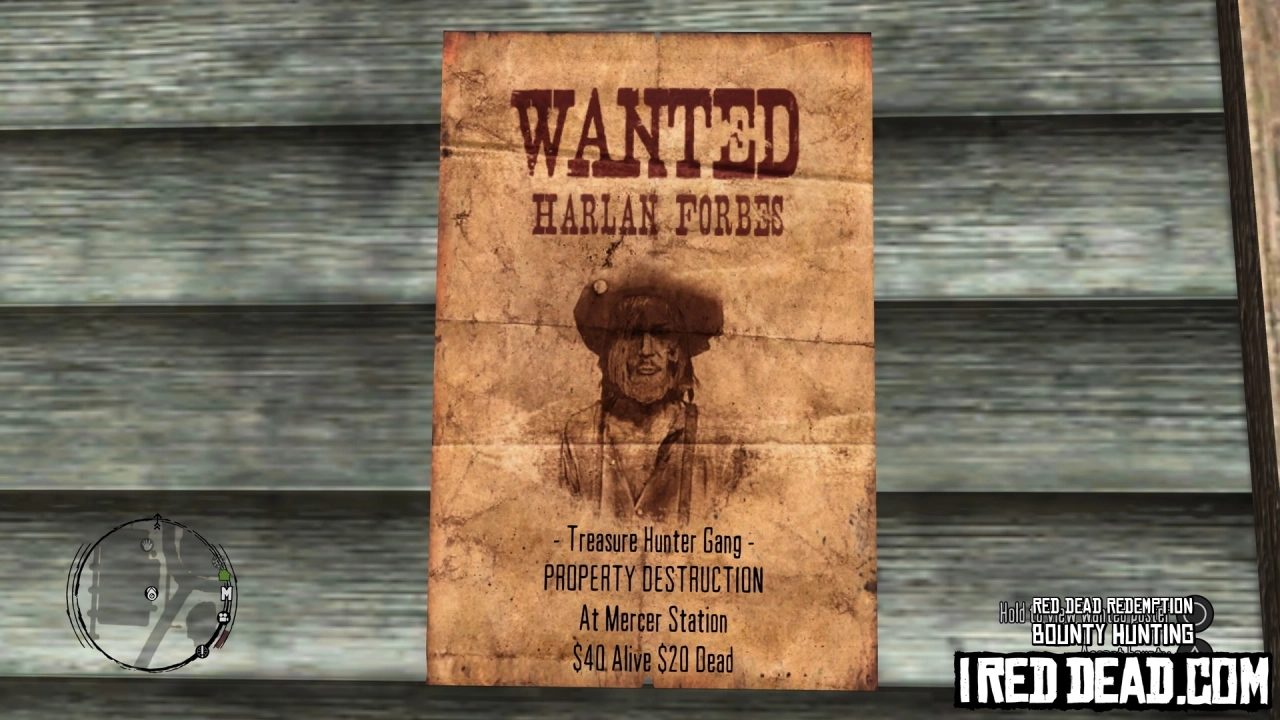 Red Dead Redemption Bounty Hunting Mercer Station