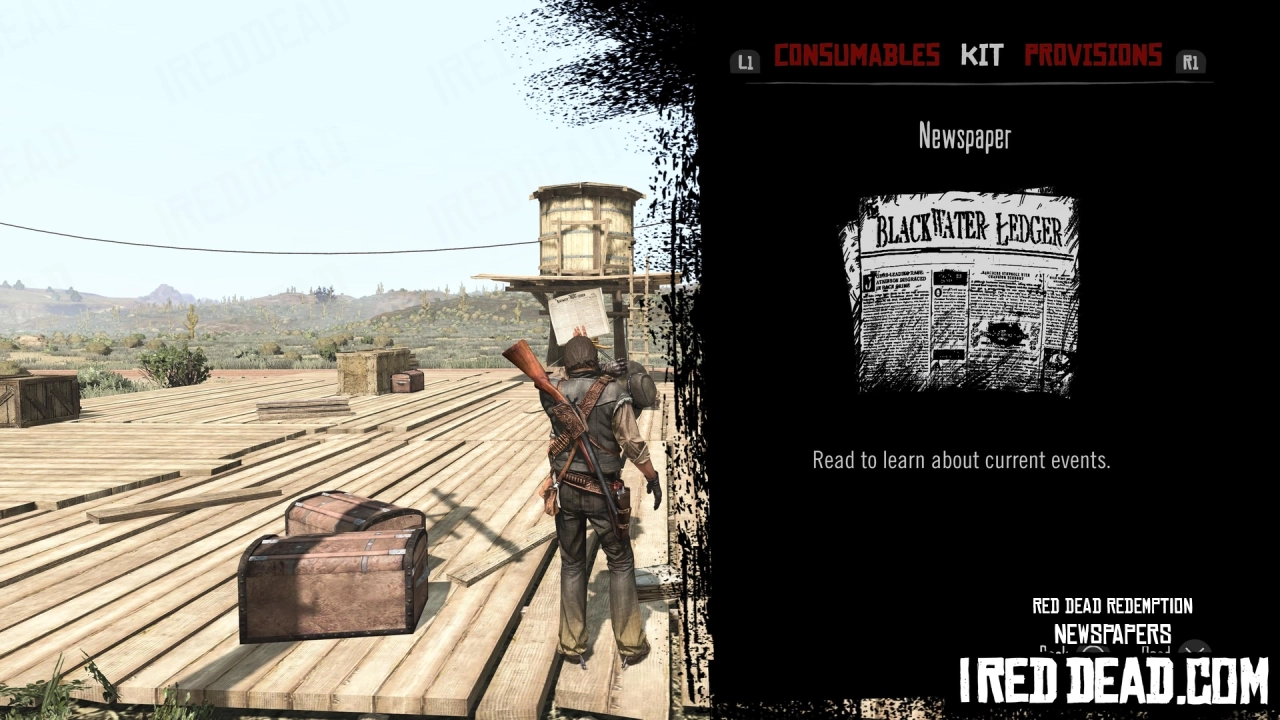 Red Dead Redemption Newspapers Newspaper Item