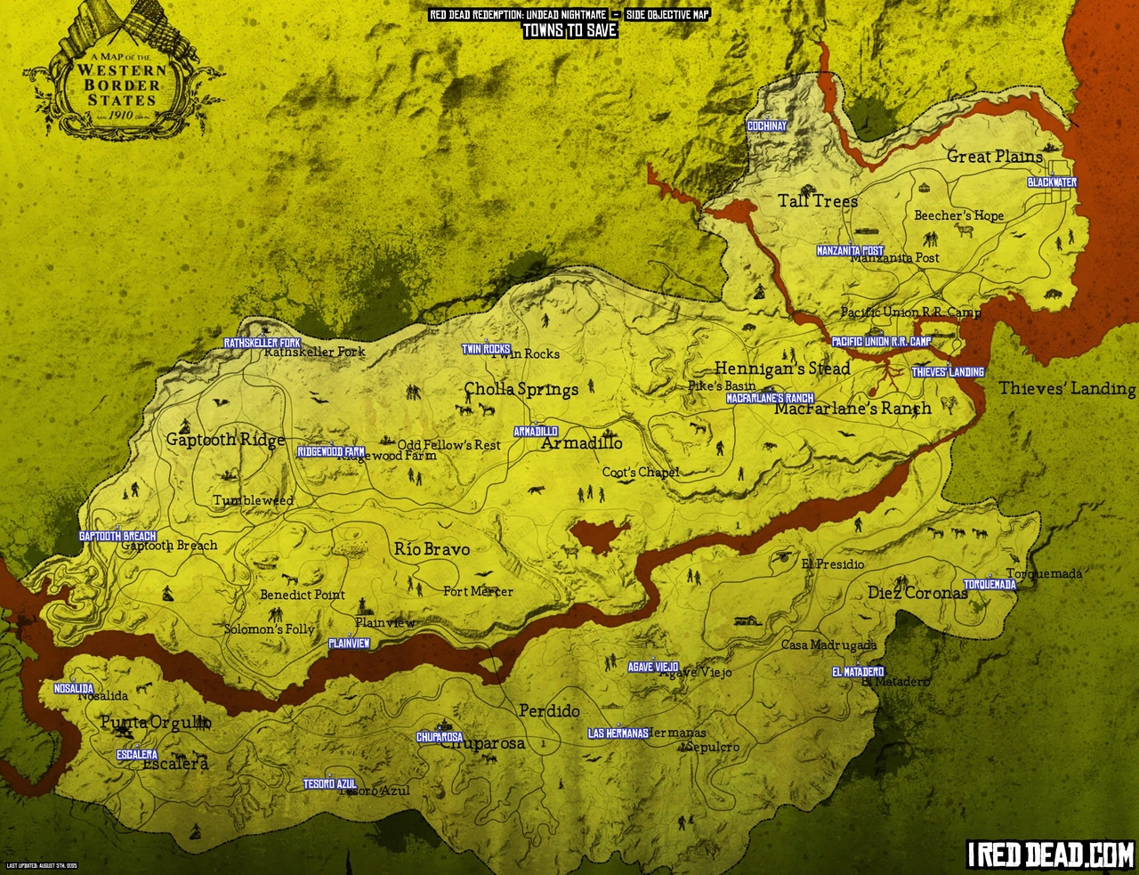 Undead Nightmare Towns To Save Map